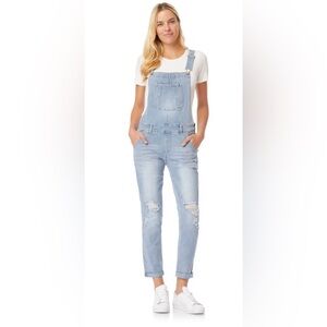 Wallflower Women's Light Blue Jeans Overalls